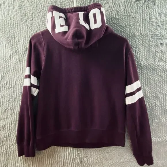 Reflex Love Women's M Medium Maroon Red Hooded Pullover Fleece Sweatshirt - Picture 3 of 11